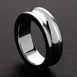 Triune Cockring en Acier Belowed 15mm